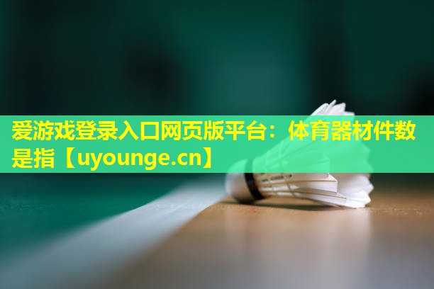 体育器材件数是指 体育器材件数是指